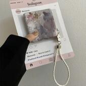 高级水墨画适用华为pocket2折叠屏手机壳小米mixflip硬壳防摔三星zflip6手绳OPPO Find N3Flip创意荣耀vivo女