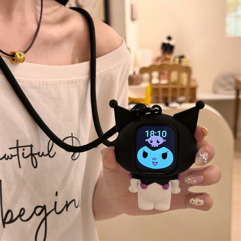 网红库洛米适用applewatchultra3苹果手表保护套s10/9挂绳4567se2