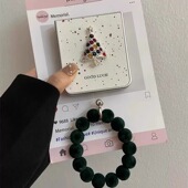 奢华镶钻圣诞树适用华为pocket2折叠屏手机壳小米mixflip防摔三星zflip6手链OPPO Find N3Flip硬壳荣耀vivo女