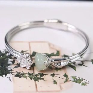 沉香如屑同款发簪颜淡同款手镯手工复古古风925银汉服盘发簪子链