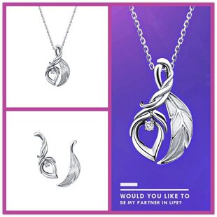 英雄联盟项链lol同款周边情侣礼物洛与霞吊坠925饰品男女送礼物链