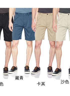 *周道*双褶伸缩腰超纤男短裤加肥加大高尔夫球运动速干美国SAVANE