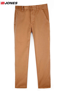 *周道*大牌样衣时尚纯棉加厚橙色男长裤2.4尺腰修身小脚男休闲裤