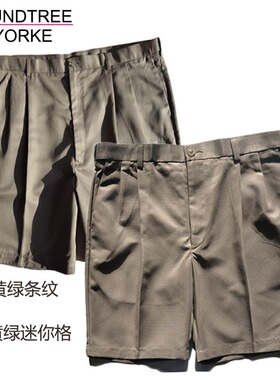 *周道*200斤以上免烫伸缩腰双褶高腰男短裤美国ROUNDTREE YORKE