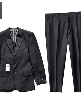 *周道*原单RIPLEY南美KENNETH STEVENS纯黑修身商务男西服套装