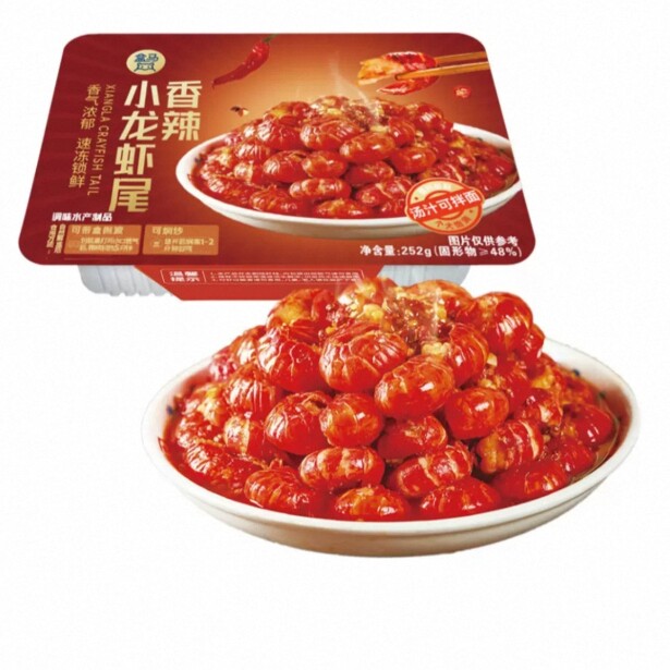 盒马代购蒜香小龙虾味252g香辣小龙虾尾252g