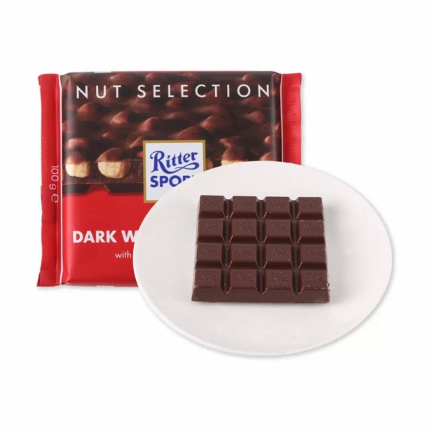 盒马代购 瑞特滋 榛子黑巧克力100g德国进口