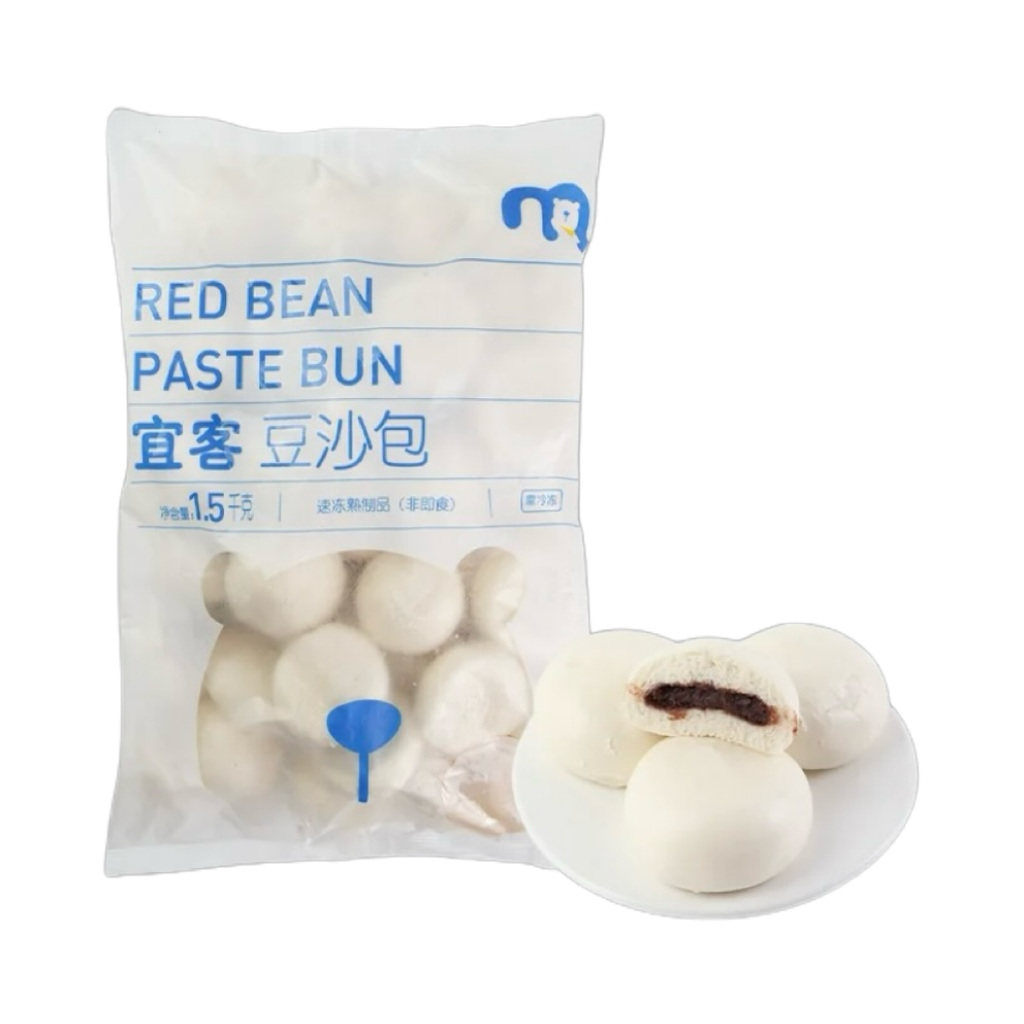 麦德龙宜客 豆沙包奶黄包手工杂粮包香菇素菜包1.5kg顺丰包邮