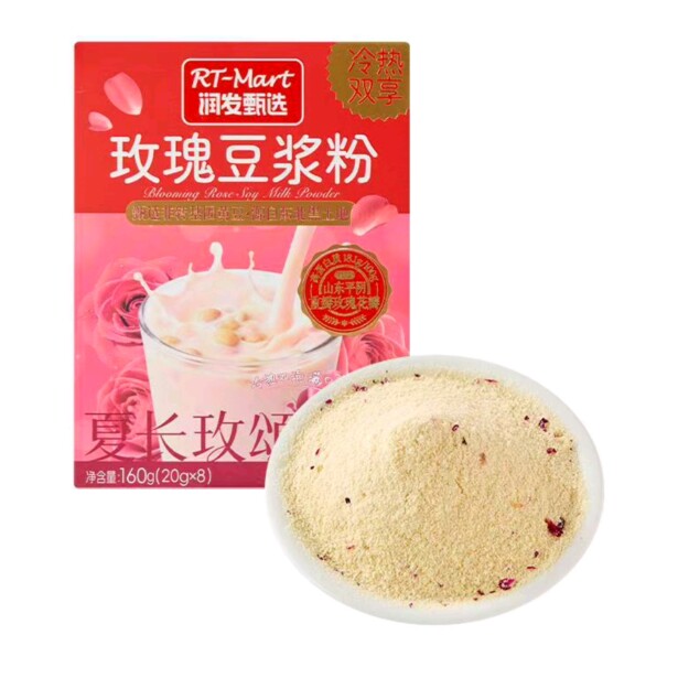 大润发长沙代购RT-Mart玫瑰豆浆粉160g