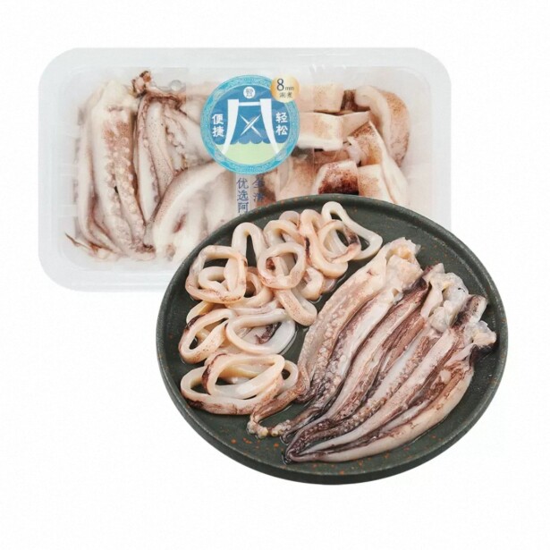 盒马 深海全清鱿鱼双拼（鱿鱼圈+鱿鱼须）250g