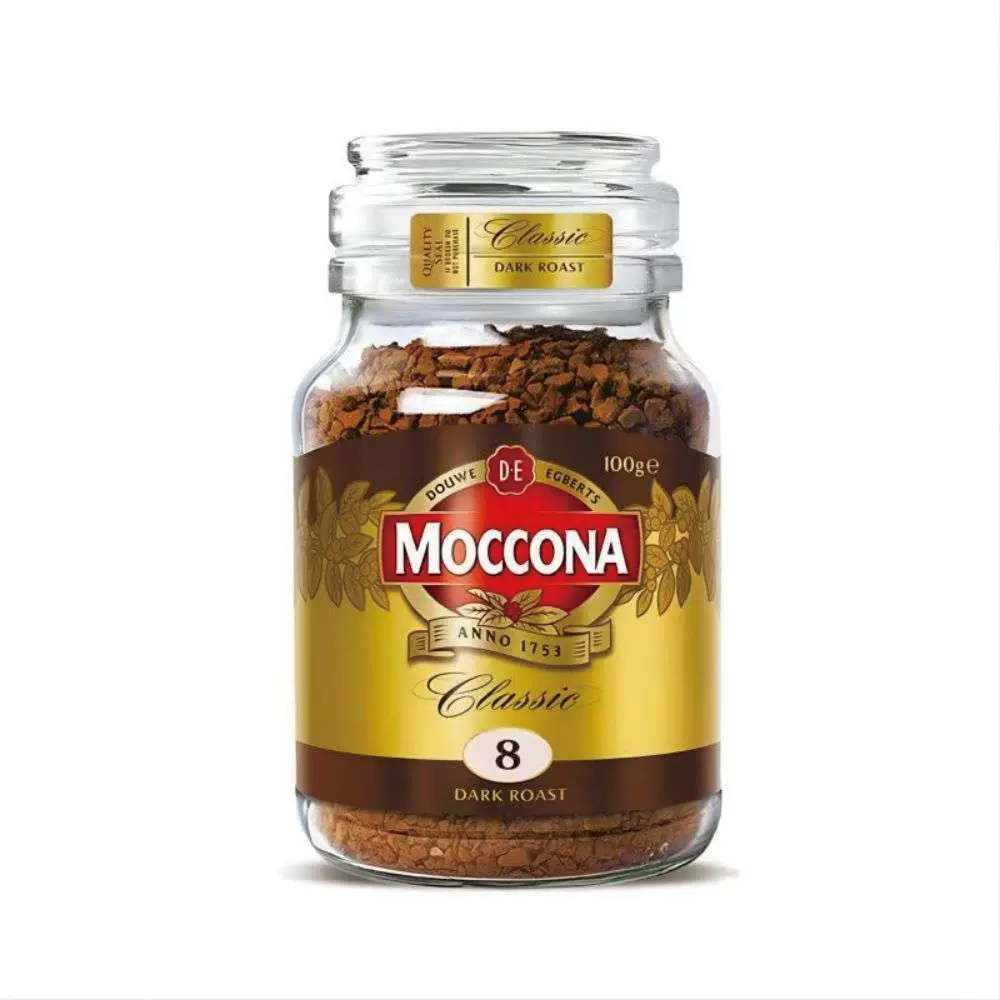 盒马代购 Moccona/摩可纳经典深度烘焙速溶咖啡100g荷兰进口