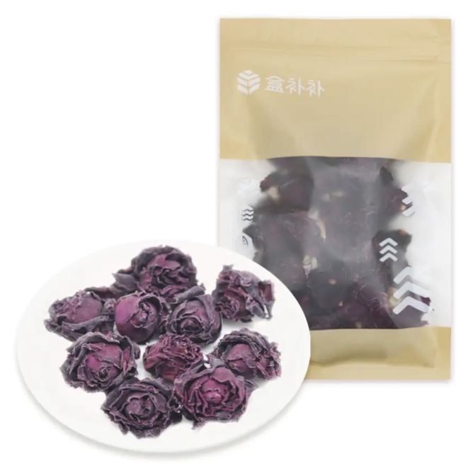 盒马代购盒补补墨红玫瑰 洛神花金边玫瑰胎菊