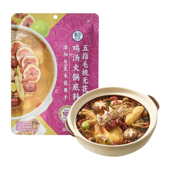 盒马代购五指毛桃无花果鸡汤火锅底料158g 当归黄芪鸡汤火锅底料