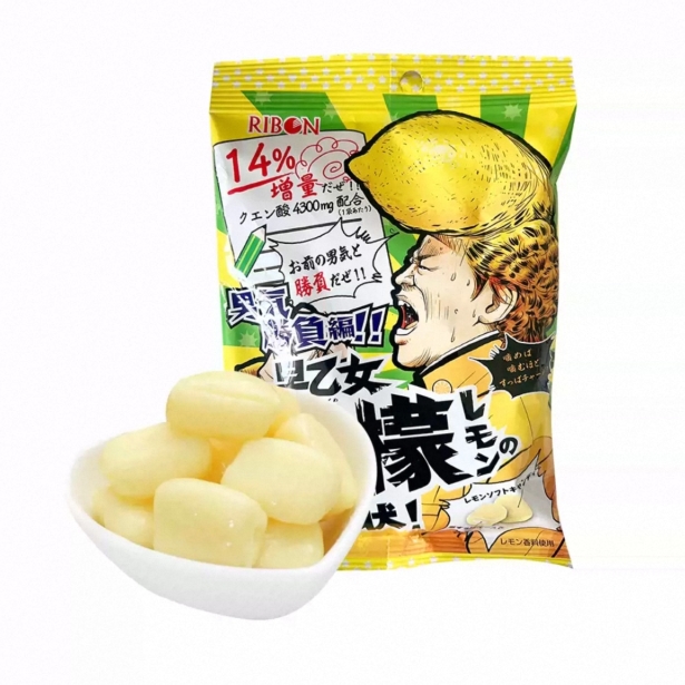 盒马代购 理本 超酸柠檬味糖果80g日本进口