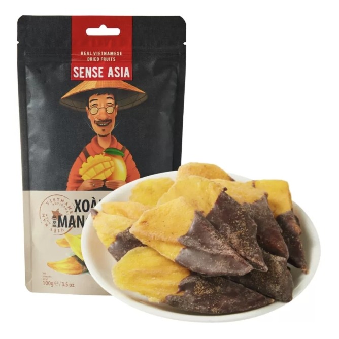 盒马Sense Asia黑巧克力涂层芒果干100g 越南进口