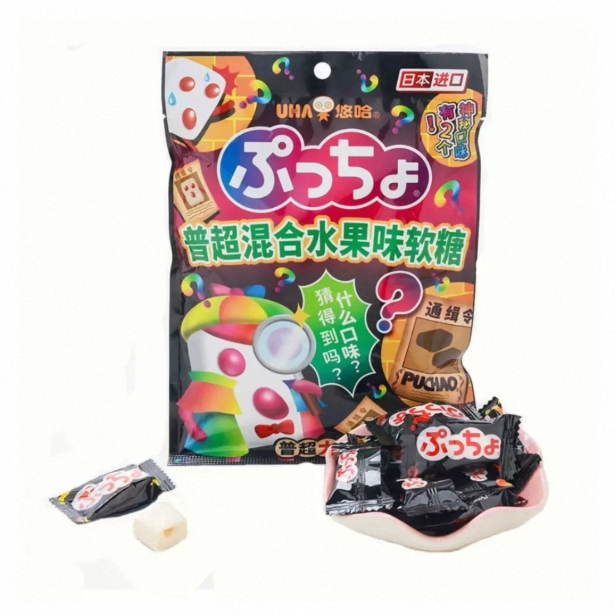 盒马代购 悠哈 混合水果味软糖90g日本进口