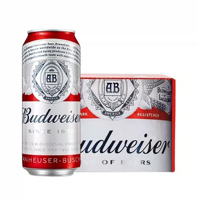 盒马代购Budweiser啤酒500ml*4越南进口