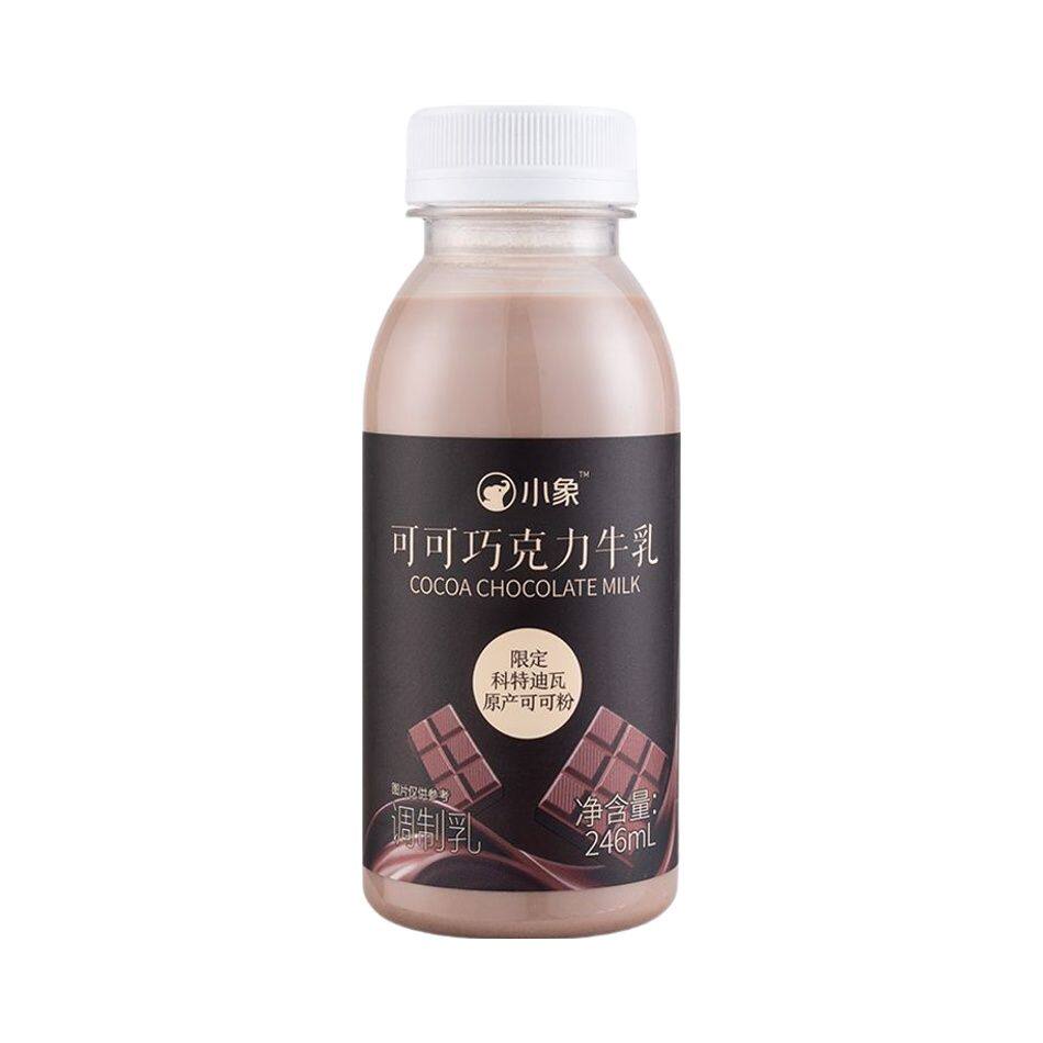 小象超市代购小象五黑雪糯米牛乳 可可巧克力牛乳水牛乳草莓246ml