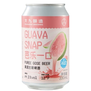 盒马代购 大九酿造 芭乐一口果泥古斯啤酒 330ml