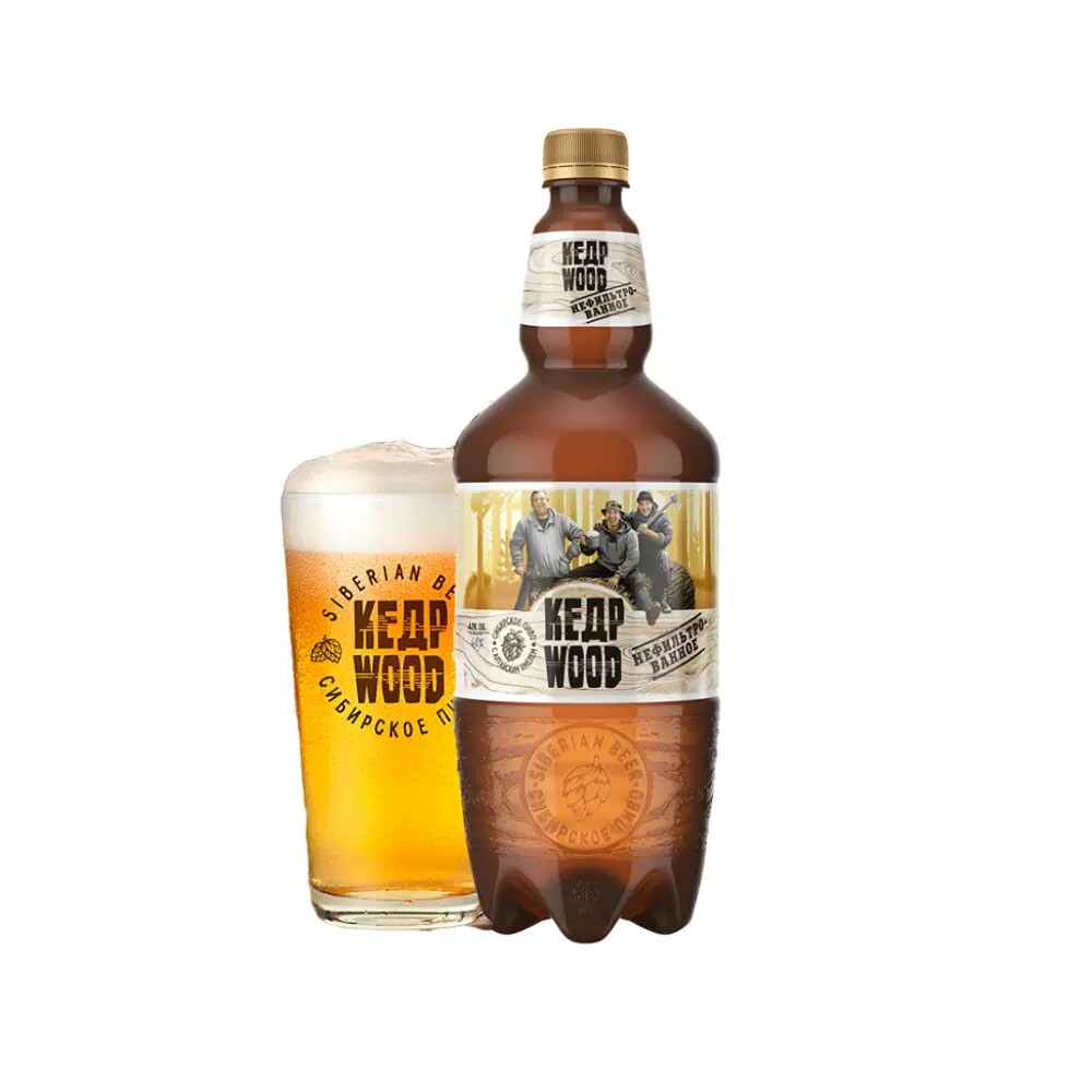 盒马代购 雪松树未过滤啤酒1.35l俄罗斯进口
