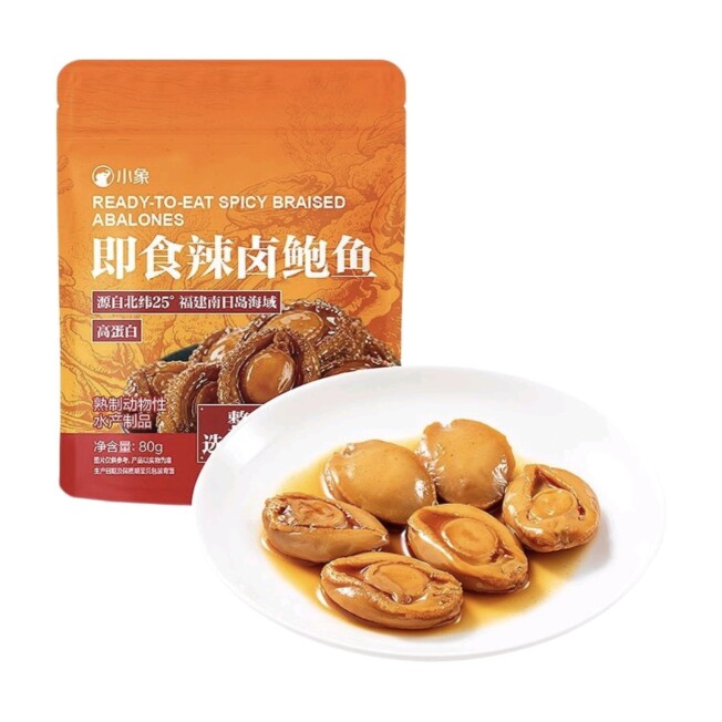 小象超市代购小象即食辣卤鲍鱼80g(内含6-7小包)