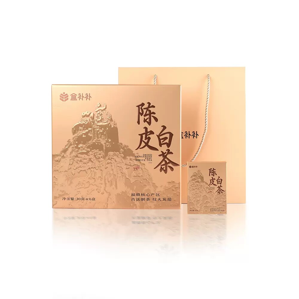 盒马代购盒补补陈皮老白茶2018(陈皮白茶)30g*6