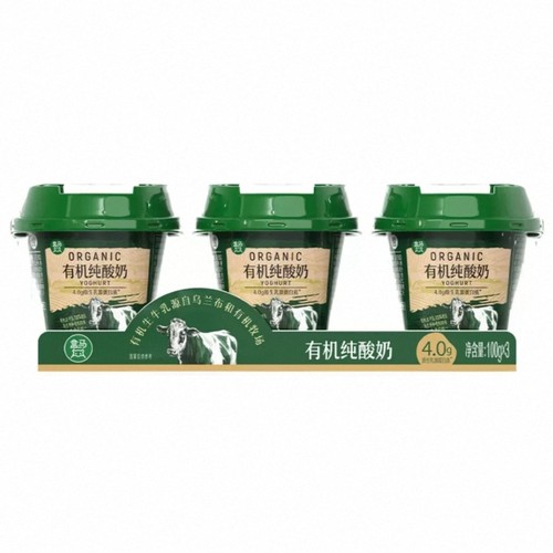 盒马有机酸奶100g*3 有机4.0纯酸奶100g*3