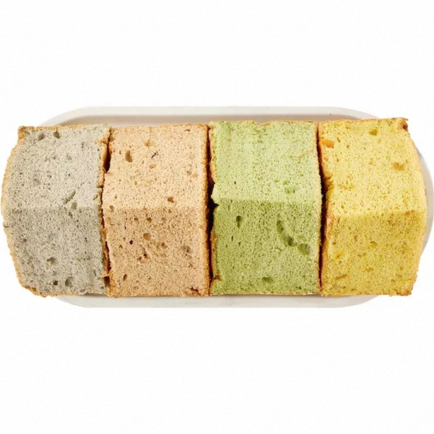 盒马烘焙 四物威风蛋糕（姜黄+抹茶+肉桂+黑芝麻风味）200g