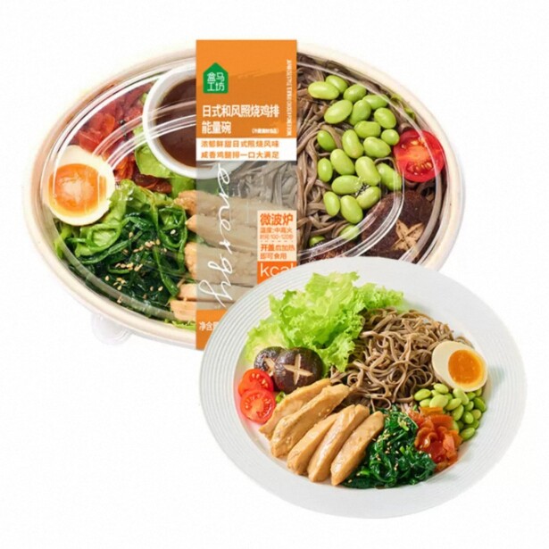 盒马工坊 日式和风照烧鸡排能量碗380g