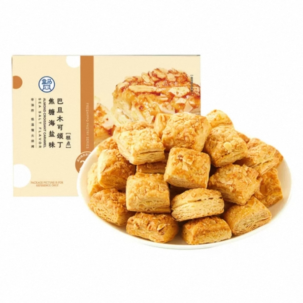 盒马 巴旦木可颂丁 焦糖海盐味180g
