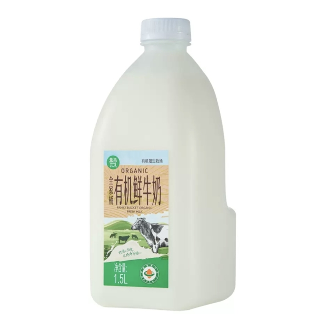 盒马代购有机 全家桶有机鲜牛奶 1.5L