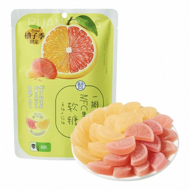 盒马代购一瓣柚子NFC果浆软糖100g