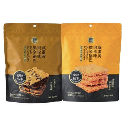 盒马 糯米锅巴(咸蛋黄肉松味) 260g 黑金锅巴(咸蛋黄肉松味) 260g