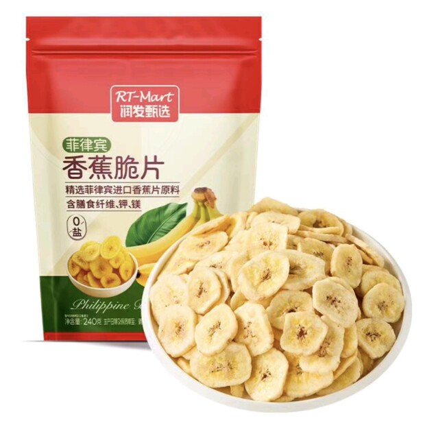 大润发代购RT-Mart菲律宾香蕉脆片240g