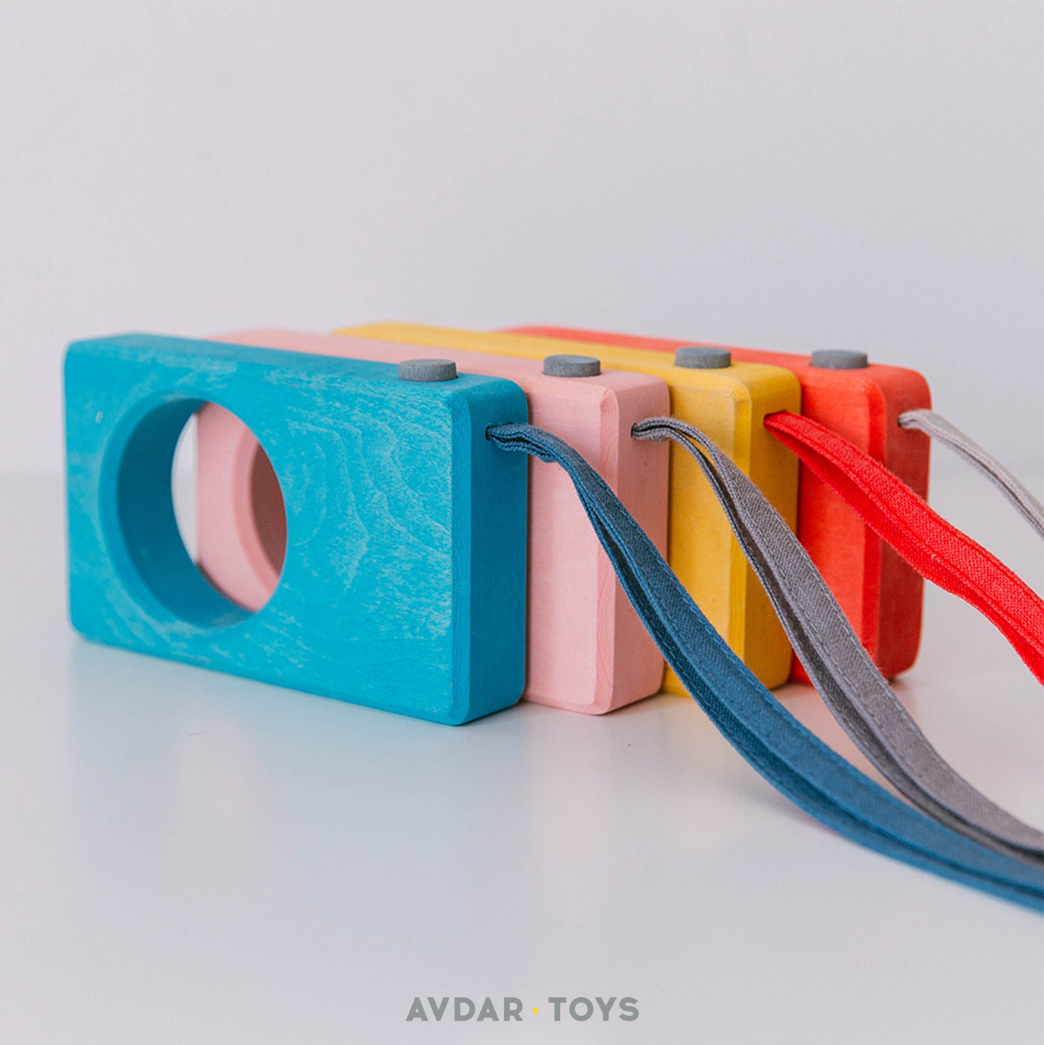AVDAR TOYS 木质照相机 宝宝积木玩具男孩女童 椴木益智礼物