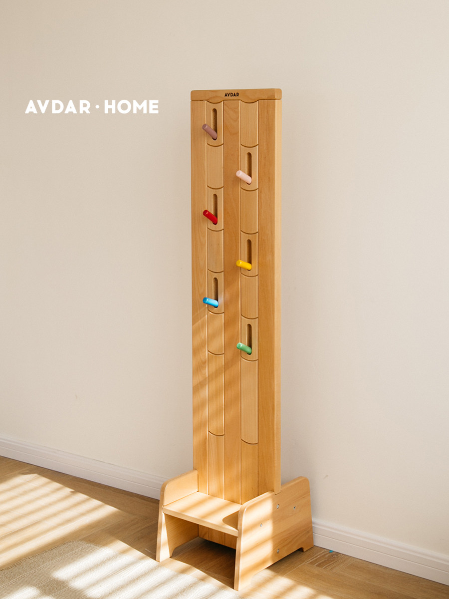 AVDAR彩虹衣架实木质地可玩性高图片