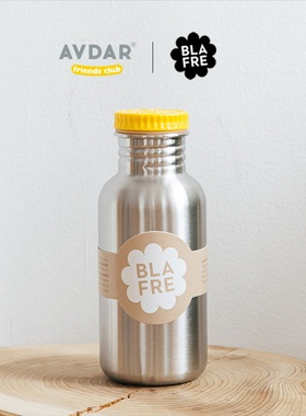 挪威BLAFRE儿童水杯婴儿迷你不锈钢防摔便携水杯带盖幼儿园宝宝