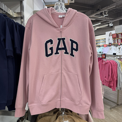 GAP男女情侣连帽拉链卫衣