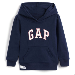 连帽衫 Gap正品 女幼童LOGO洋气运动卫衣567905秋季 儿童 现货 上衣