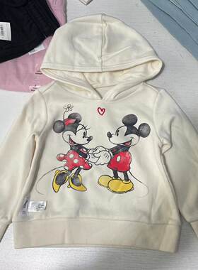 GAP春秋女幼童抓绒米奇卫衣