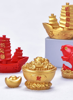 微景观创意一帆风顺中国结摇钱树