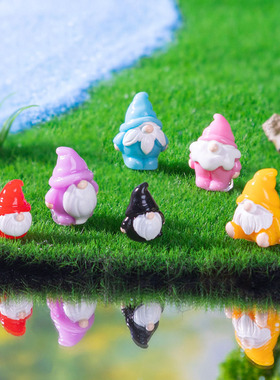 微景观简约创意迷你复活节小矮人公仔萌粒 DIY装饰品迷你树脂摆件