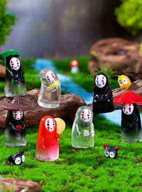 跨境新品微景观创意雨天小孩儿公仔万圣节 DIY装饰品迷你树脂摆件