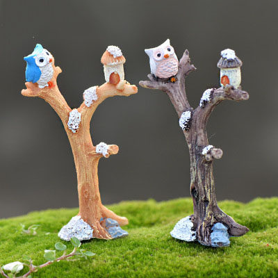 苔藓微景观仿真树枝动物手工艺品