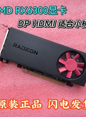 惠普HP AMD RX6300 2GB GDDR6显卡N38384-001半高小机箱DP HDMI