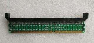 台式机DDR3 DDR4代内存测试卡保护槽内存测试转接板240pin保护槽