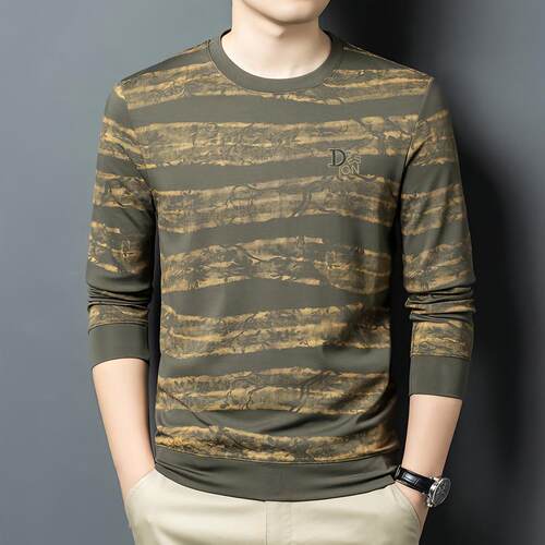 维干中青年男装长袖T恤秋