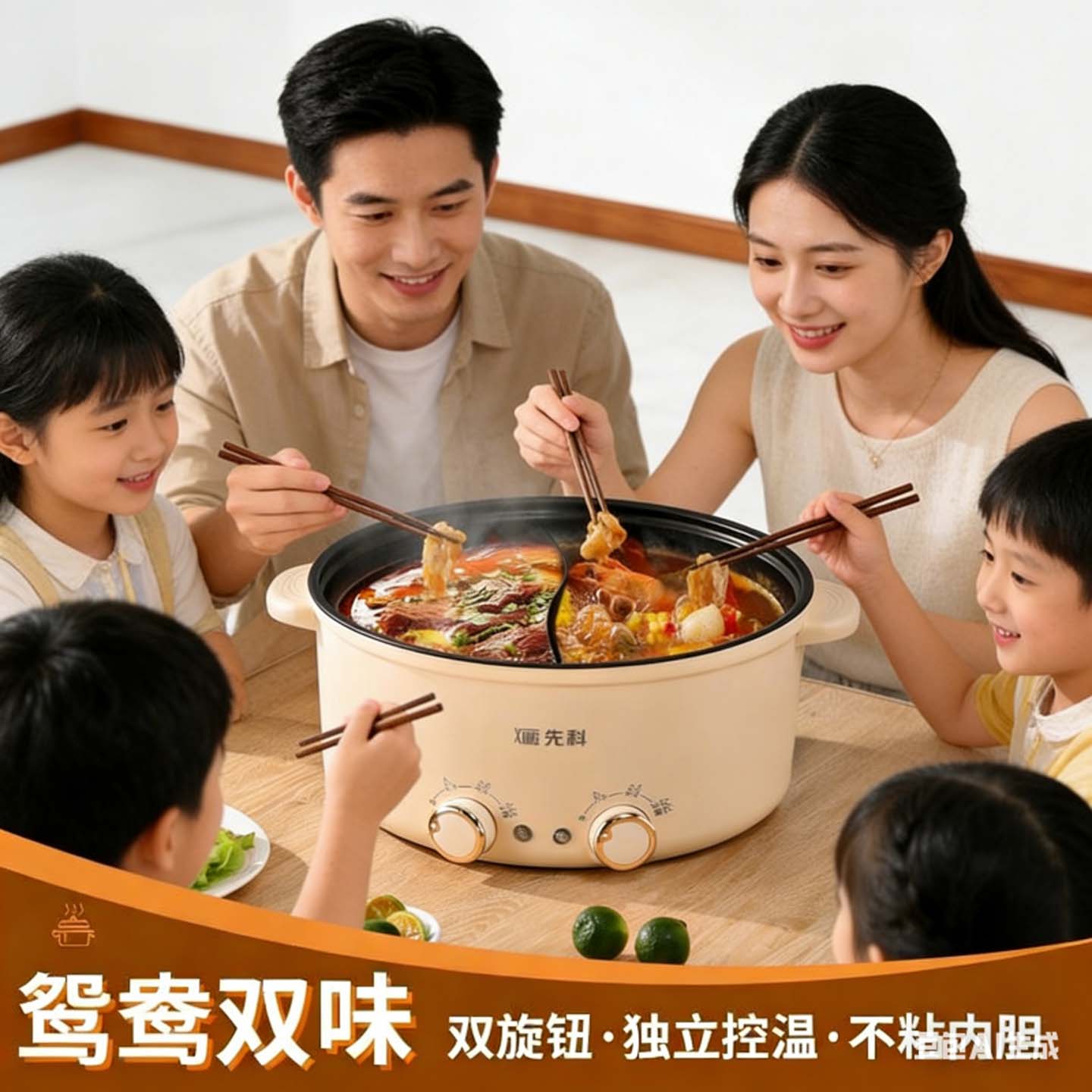 芙霖家用电火锅多功能电