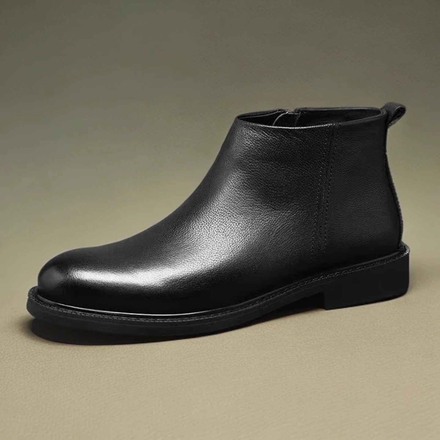 宏嫩男鞋2025秋冬新款男士商务正装皮鞋真皮马丁靴加棉保暖棉鞋子