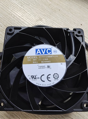 AVC全新AVC DYTH1238B8FY110 12038 48V 2.50A交换机防水散热风扇